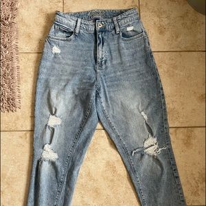 Women mom style jeans